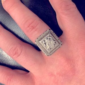 Silver US signet ring